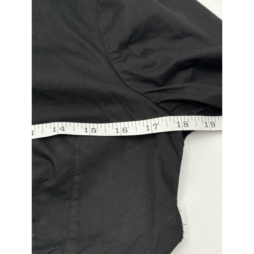 Ksubi Cropped Button Front Shirt Womens M Black Minimalist Luxury Cotton - Picture 10 of 11